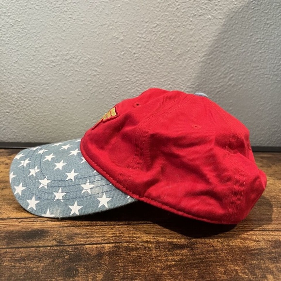 Wonder Woman Snapback Hat Wonder Woman Adjustable Hat Red Hat Adult Fit Red Hat - Picture 3 of 7